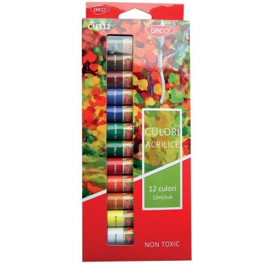 Set 12 Culori Acril Daco CU312