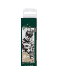 Set 4 linere Pitt Artist - Gri cald IV - Faber Castell