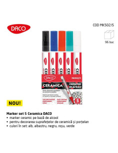 Set 5 markere pentru ceramica