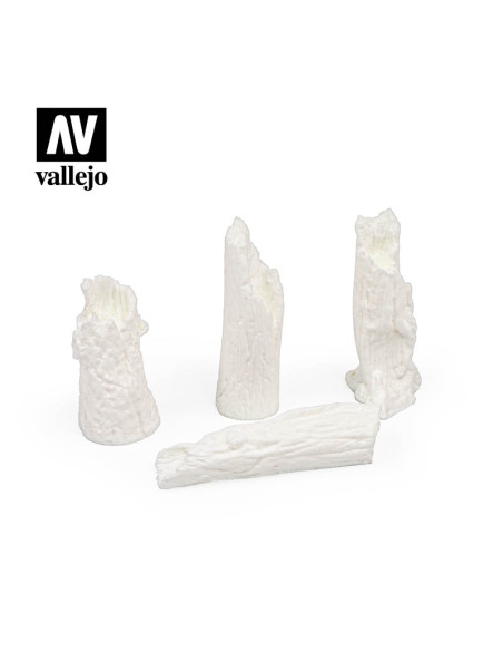 Set 4 trunchiuri de copac 1/35