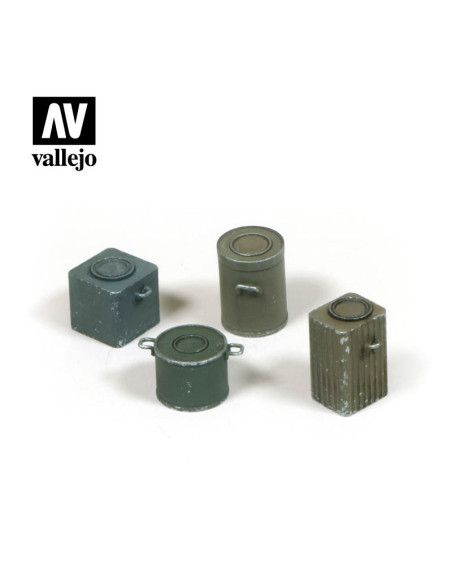 Set 4 recipiente pentru mancare WWII 1/35