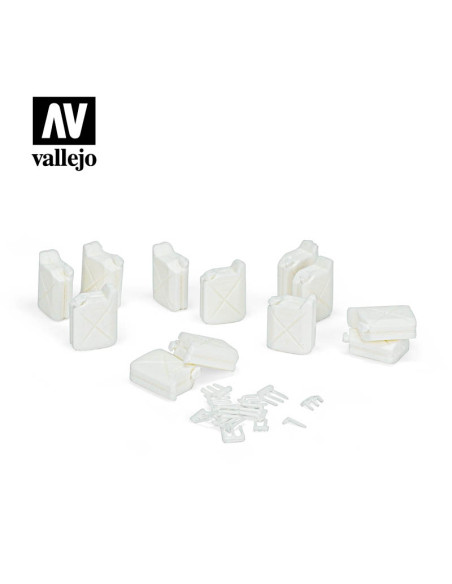 Set 12 canistre metalice Germane 1/35