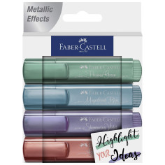 Set 4 markere metalizate - Faber Castell