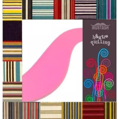 Hartie quilling Mustash 5mm Roz Prafuit 2