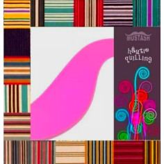 Hartie quilling Mustash 5mm Roz Inchis 2