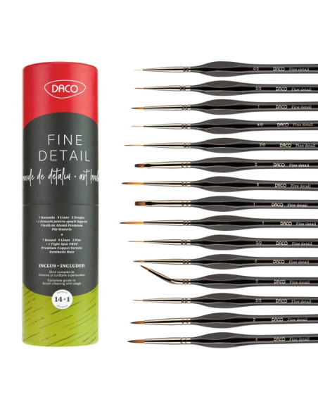 Model making brush set - 15 brushes