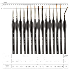 Model making brush set - 15 brushes 2