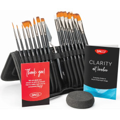 Set pensule sintetice Clarity - 15+1