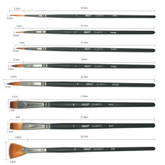 Set pensule sintetice Clarity - 15+1 2