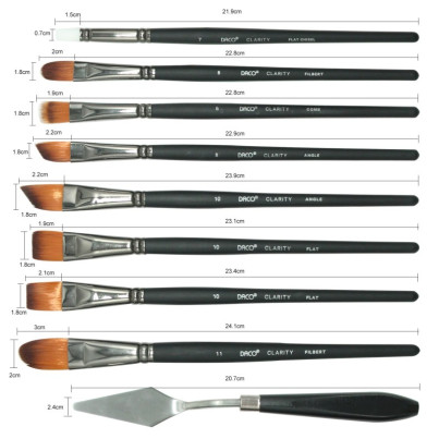 Clarity Synthetic Brush Set - 15+1