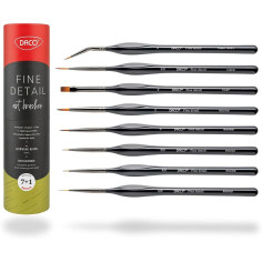 Set pensule miniatură DACO 7+1 – pentru detalii fine și...