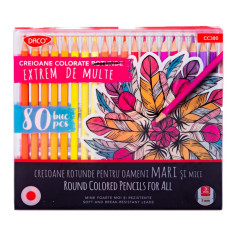 Set 80 creioane colorate Daco
