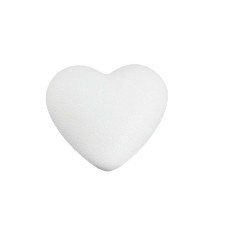 Inima polistiren 8cm - Obiect decorabil din polistiren