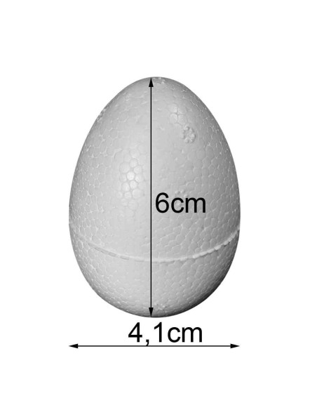 Oua din polistiren 6,5 cm