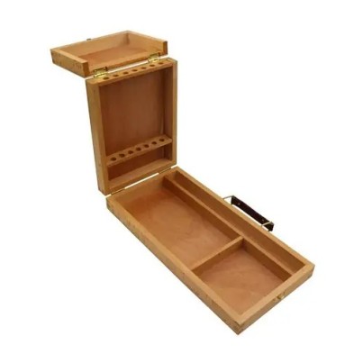 Wooden box for painting supplies
