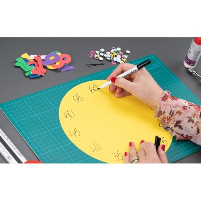 Marker CD/DVD Negru cu doua capete