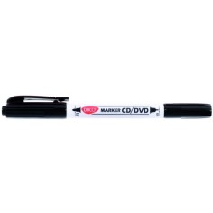 Marker CD/DVD Negru cu doua capete