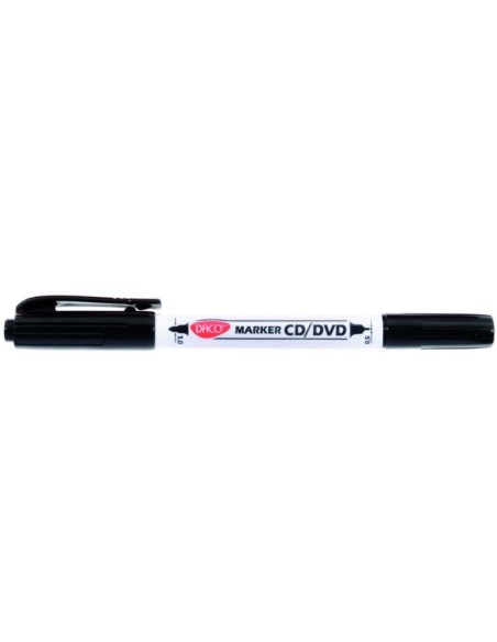 Marker CD/DVD Negru cu doua capete
