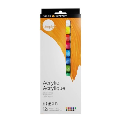 Simply Acrylic Paint Set of 12