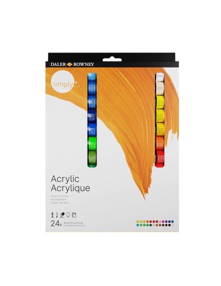 Simply Acrylic Paint Set of 24