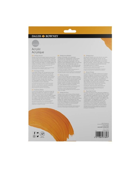Simply Acrylic Paint Set of 24