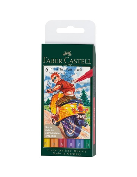 Set 6 linere Pitt Artist - Basic - Faber Castell