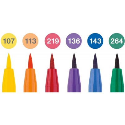 Set 6 linere Pitt Artist - Basic - Faber Castell