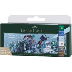 Set 6 linere Pitt Artist - Winter - Faber Castell