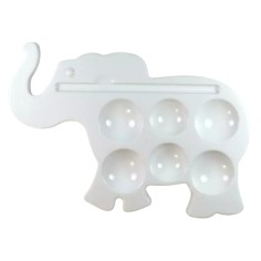 Elephant shaped plastic palette