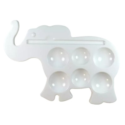 Elephant shaped plastic palette