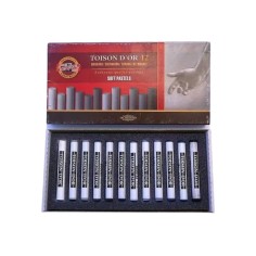 Set Pastel Uscat Koh-I-Noor - 12 nuante de GRI K8522-12G