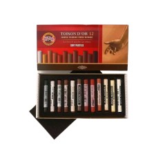 Set Pastel Uscat Koh-I-Noor - 12 Nuante de Maro