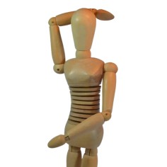 Flexible Male Wooden Mannequin 40cm 2