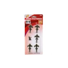 Set 5 agatatoare pentru tablouri - Fleur de Lis cod.6991