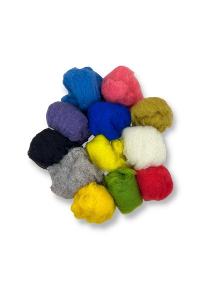 Lana color asortata pentru paslare 100g