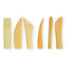 Set 6 instrumente din bambus pentru olarit cod.14069 2