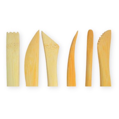 Set 6 instrumente din bambus pentru olarit...