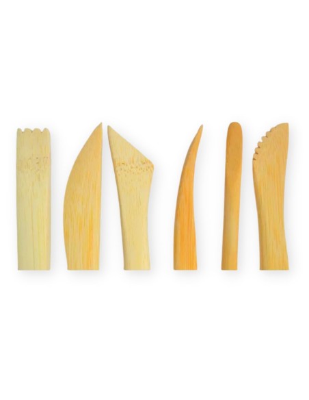 Set 6 instrumente din bambus pentru olarit cod.14069