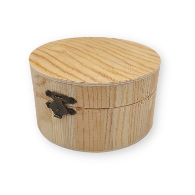 Cutie lemn rotund B9004 - Obiect decorabil din lemn