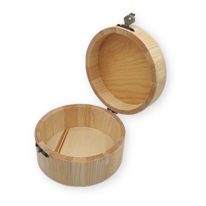 Cutie lemn rotund C9004 - Obiect decorabil din...