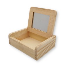 Cutie lemn cu oglinda - Obiect decorabil din lemn 5347
