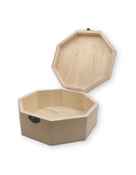 Cutie octogonala din lemn CO1