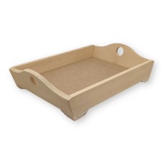 Tava lemn - 20x13x4cm Obiect decorabil din lemn 5051/B
