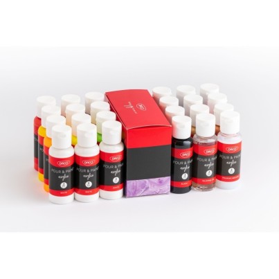 Set culori acrilice Pouring DACO AR482 – 20...