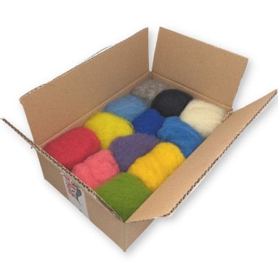 Lana color asortata pentru paslare 100g