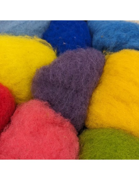 Lana color asortata pentru paslare 100g