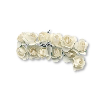 Set floricele pentru martisor 12 bc - trandafir alb