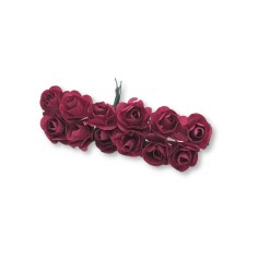 Set floricele pentru martisor 12 bc - trandafir bordo