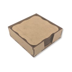 Set suport pahare lemn decupat 10buc