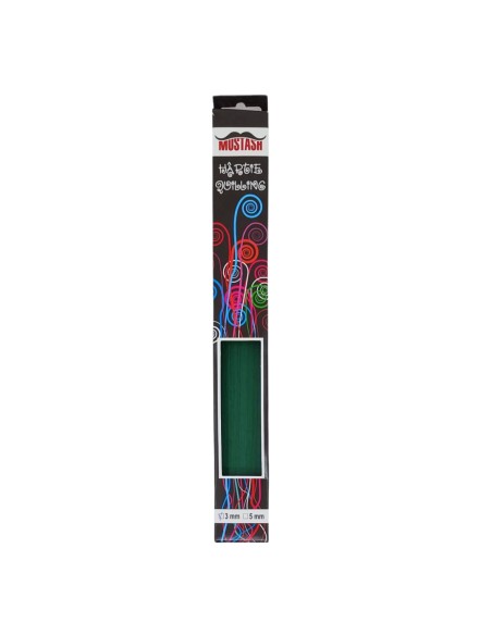 Hartie quilling Mustash 3mm Verde Brad